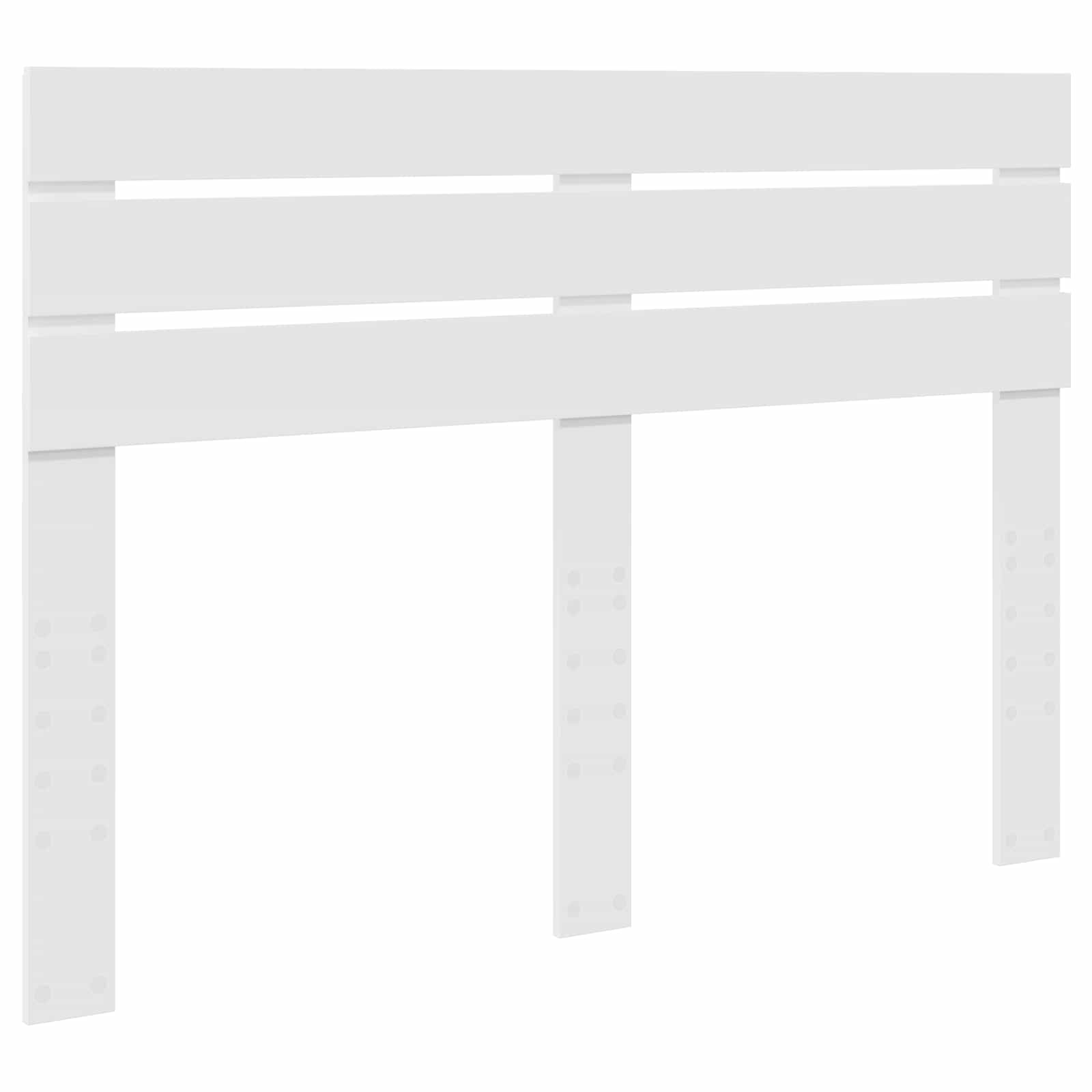 Seng med Oppbevaring med skuff Hvit 150 x 200 cm Konstruert tre