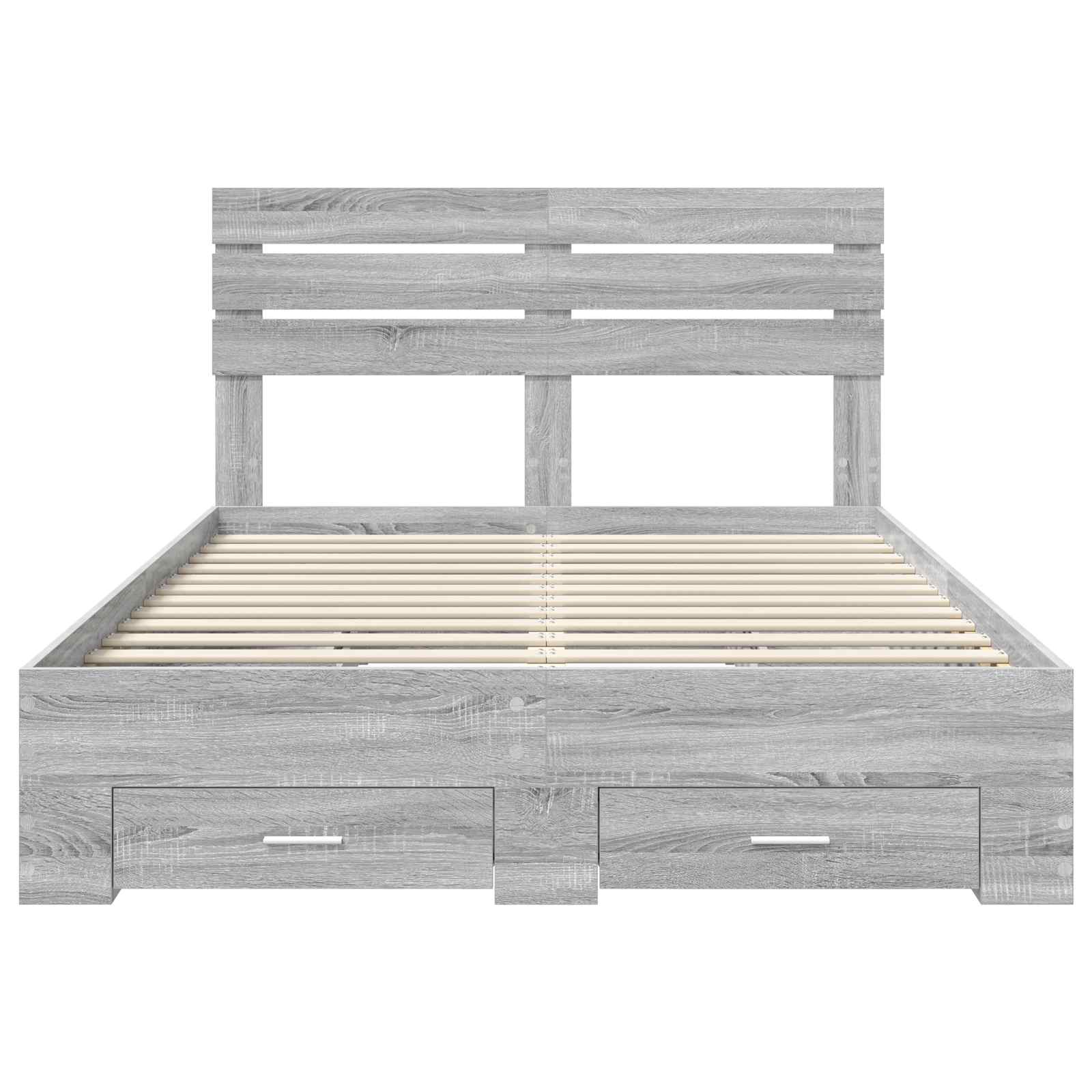 Sengestamme med skuff med hodegjerde med lagring Konstruert tre