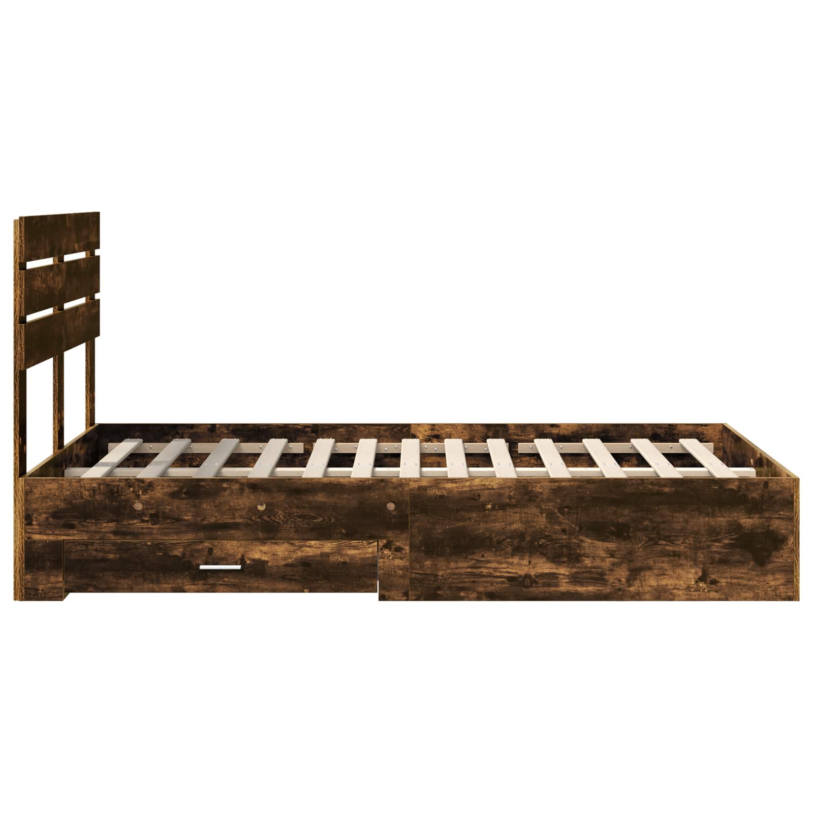 Sengestamme med skuff med hodegjerde med lagring Konstruert tre