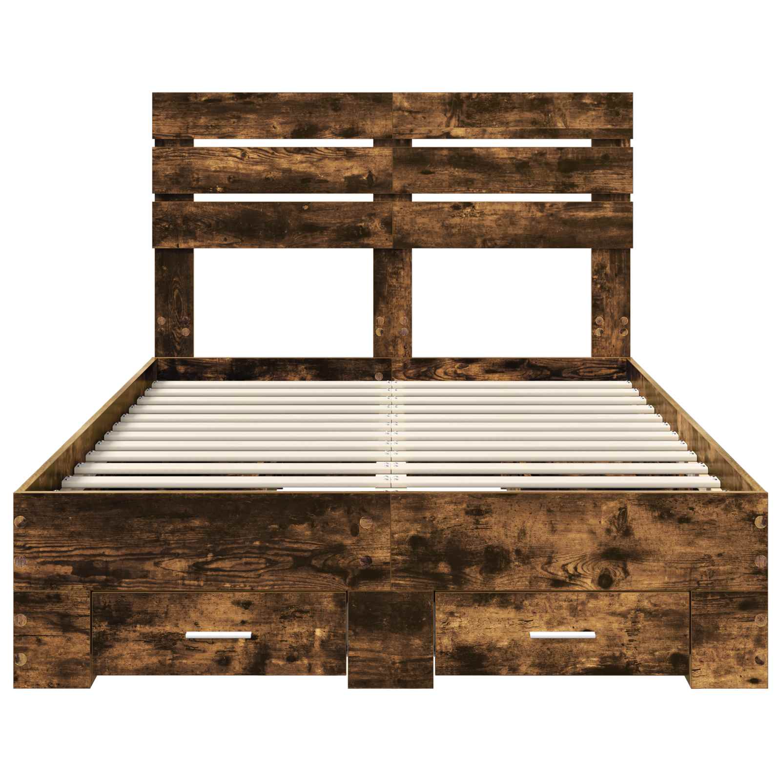 Sengestamme med skuff med hodegjerde med lagring Konstruert tre