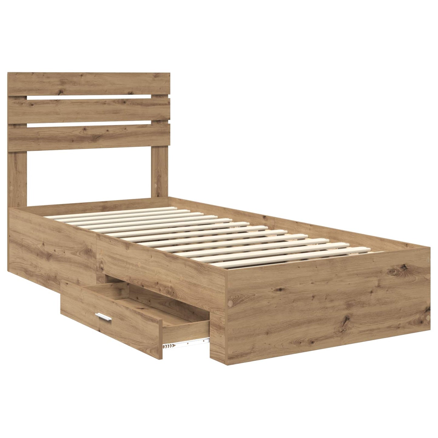 Sengestamme med skuff Artisan Eik 100 x 200 cm Konstruert tre