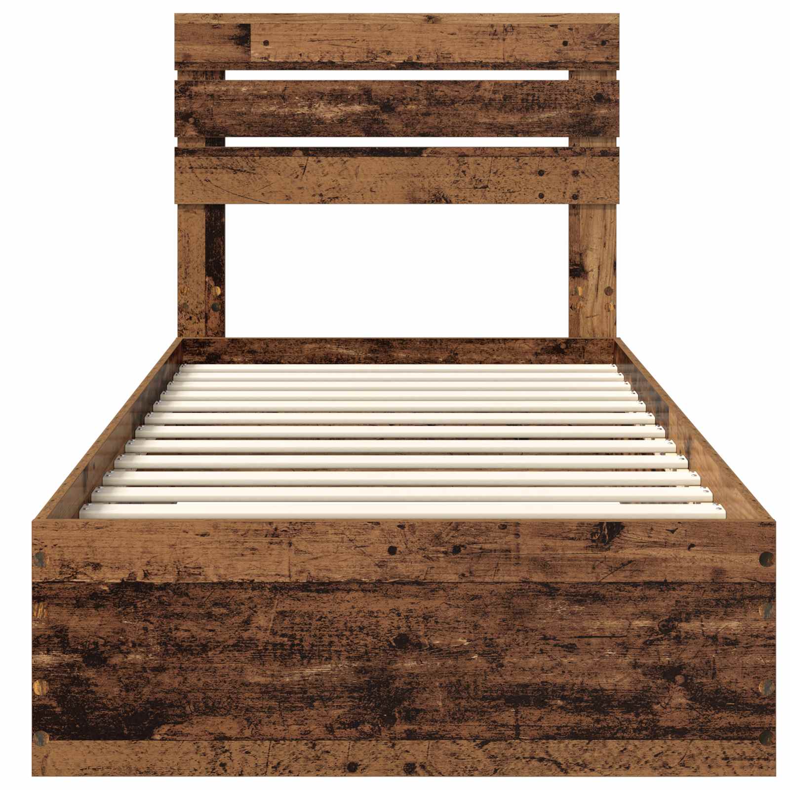 Sengestamme med skuff med hodegjerde med lagring Konstruert tre