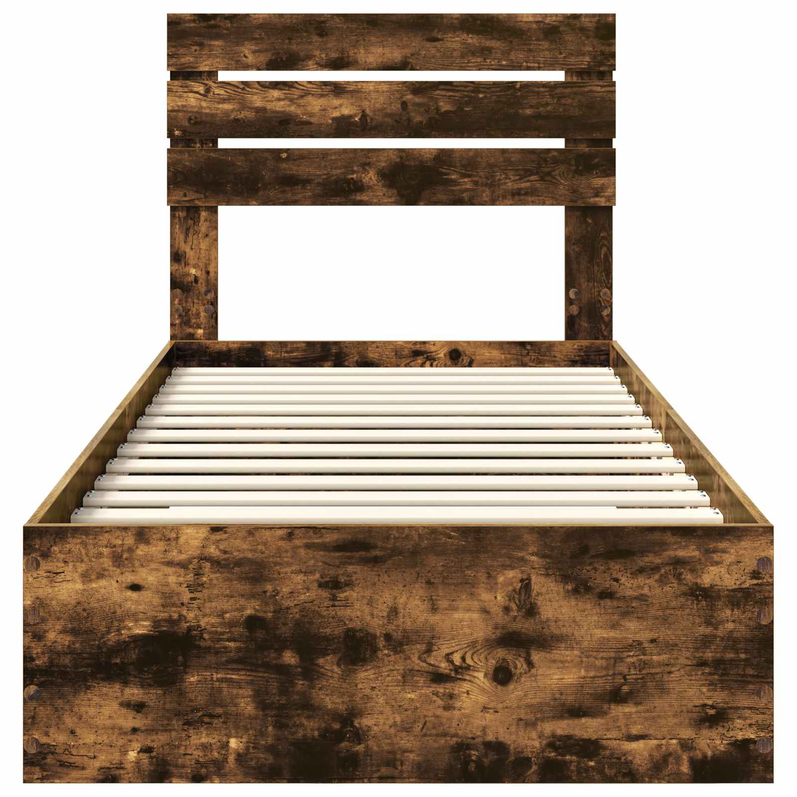 Sengestamme Røkt Eik og Sølv 75 x 190 cm Konstruert tre
