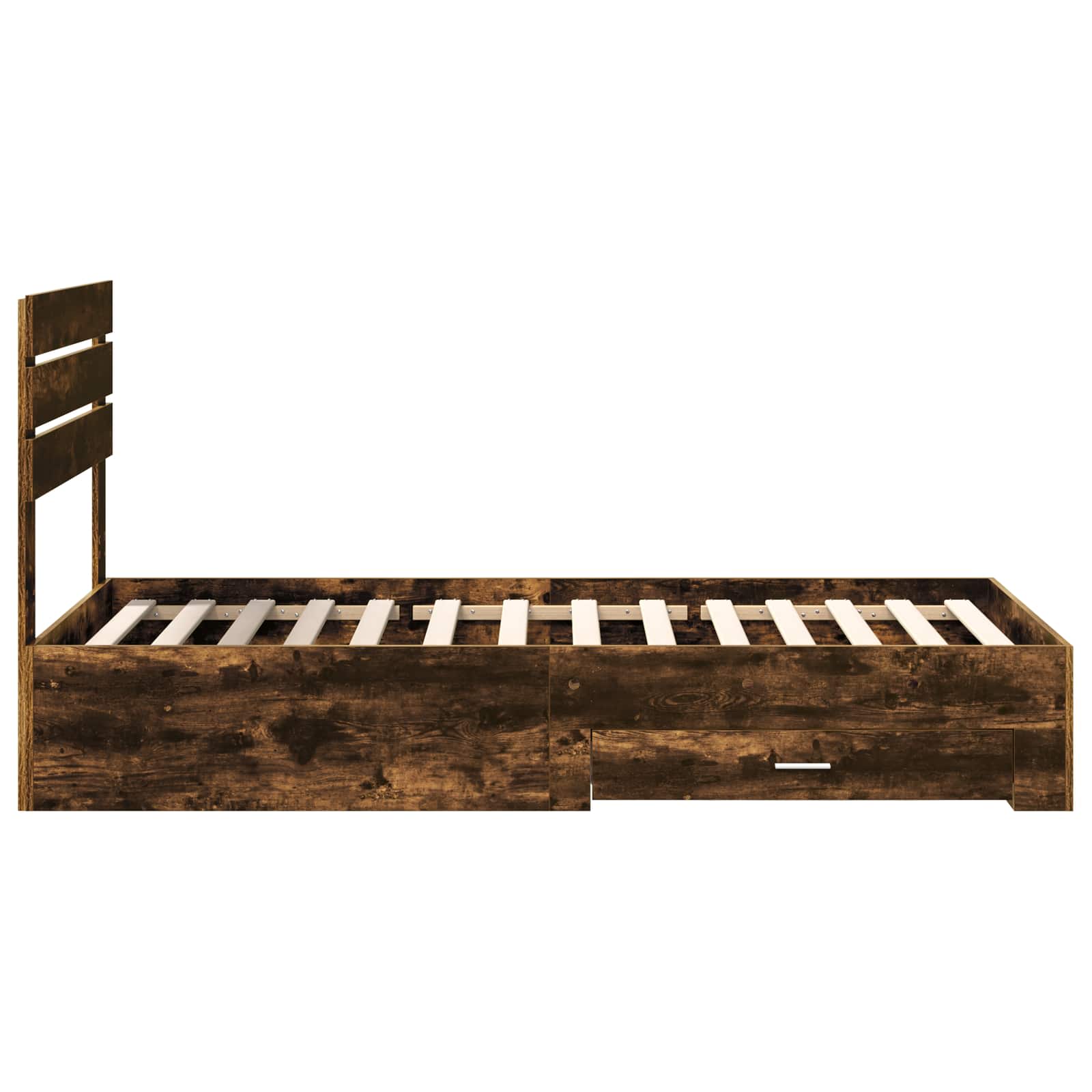 Sengestamme Røkt Eik og Sølv 75 x 190 cm Konstruert tre