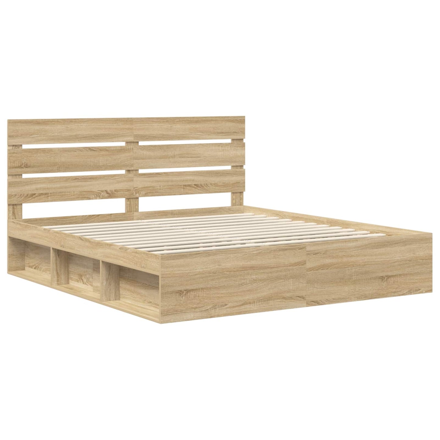 Sengestamme med hodegjerde Sonoma 200 x 200 cm Massiv furu