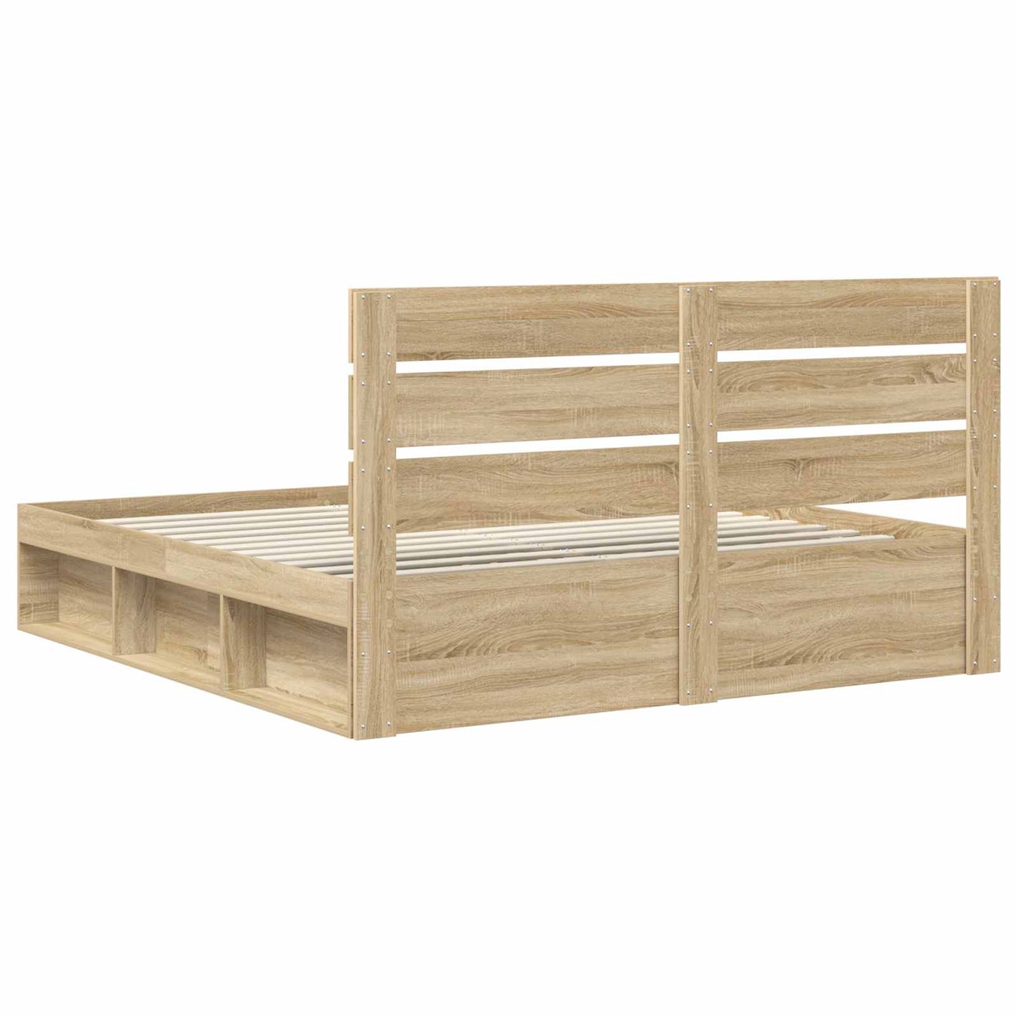 Sengestamme med hodegjerde Sonoma 200 x 200 cm Massiv furu