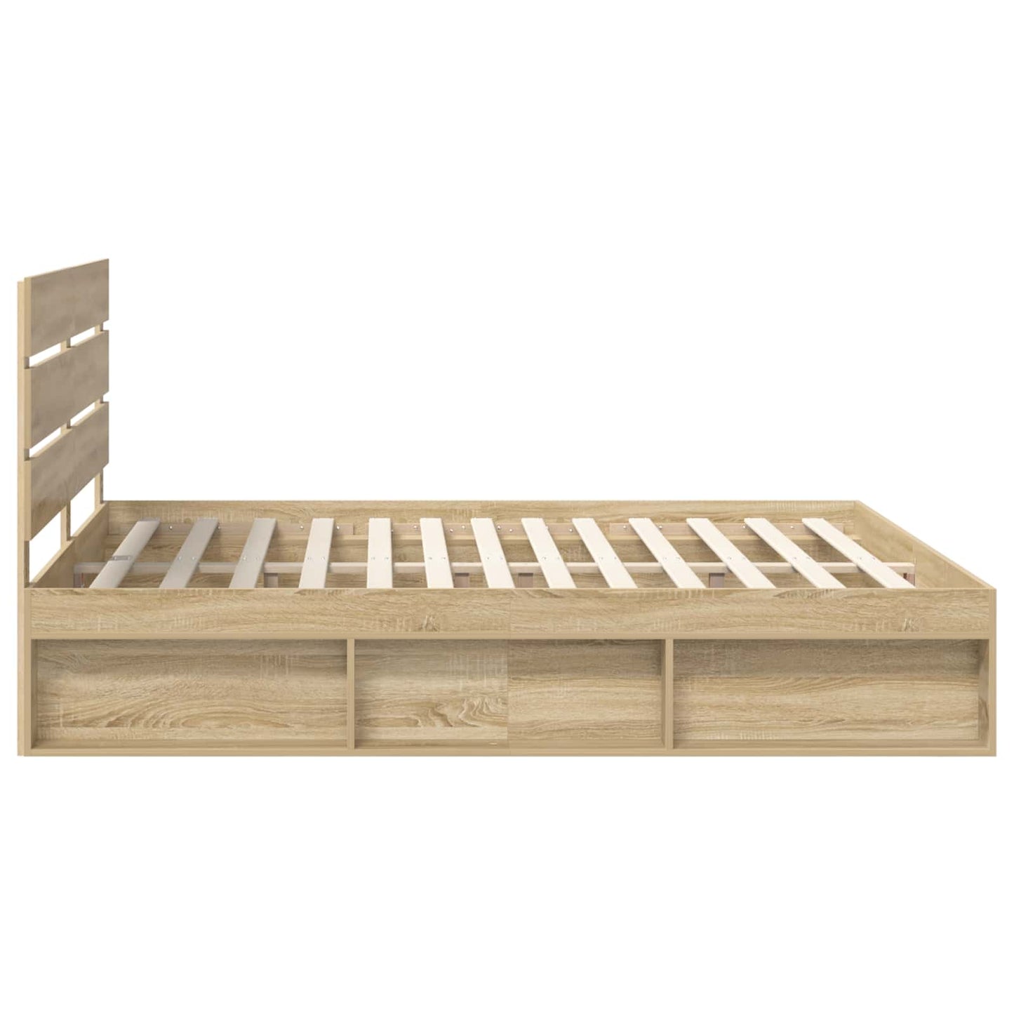 Sengestamme med hodegjerde Sonoma 200 x 200 cm Massiv furu