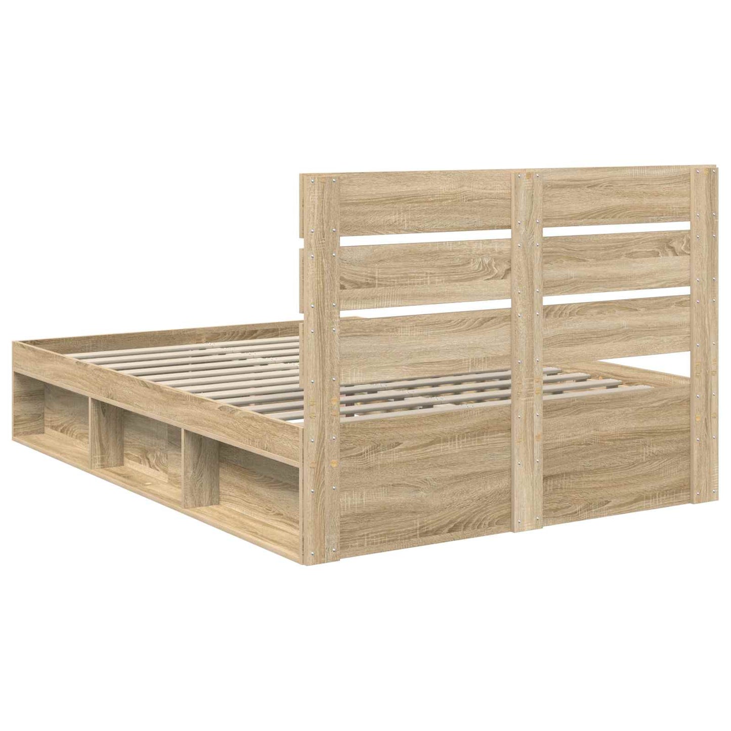Sengestamme med hodegjerde Sonoma 140 x 190 cm Massiv furu