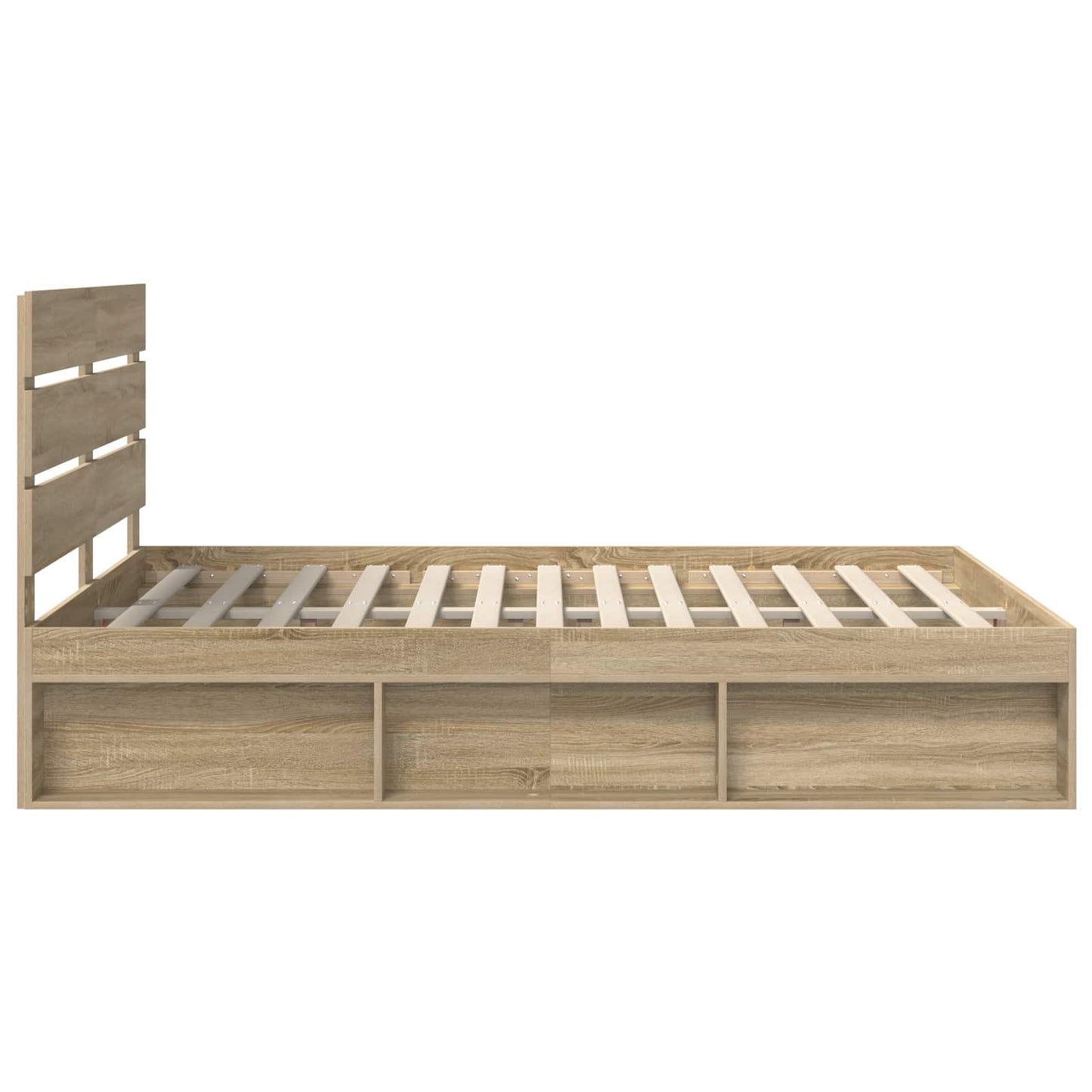 Sengestamme med hodegjerde Sonoma 140 x 190 cm Massiv furu