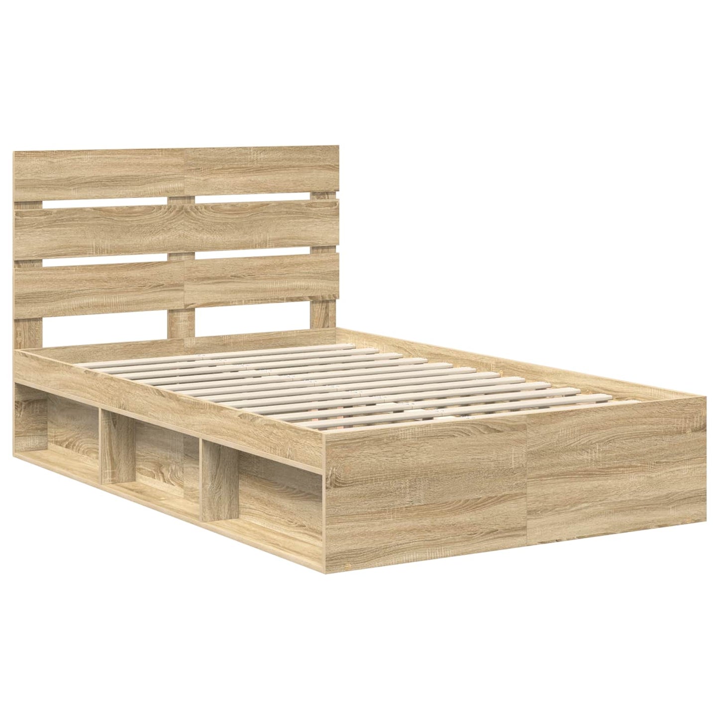 Sengestamme med hodegjerde Sonoma 120 x 190 cm Massiv furu