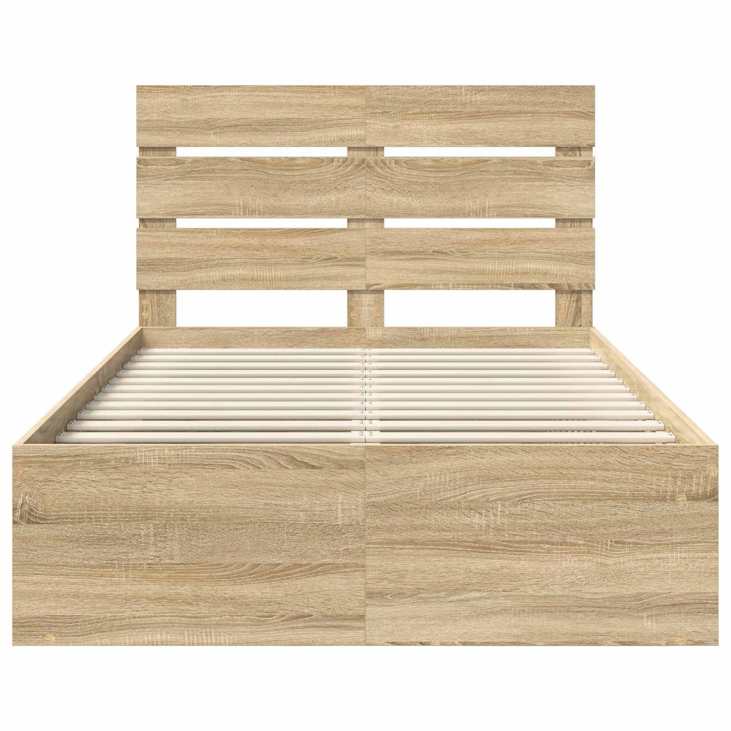 Sengestamme med hodegjerde Sonoma 120 x 190 cm Massiv furu