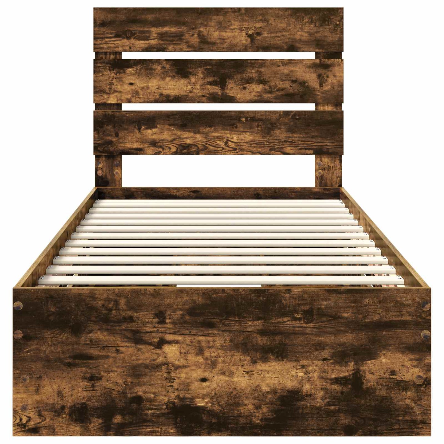 Sengestamme med skuff Røkt eik 100 x 200 cm Ingeniørtre