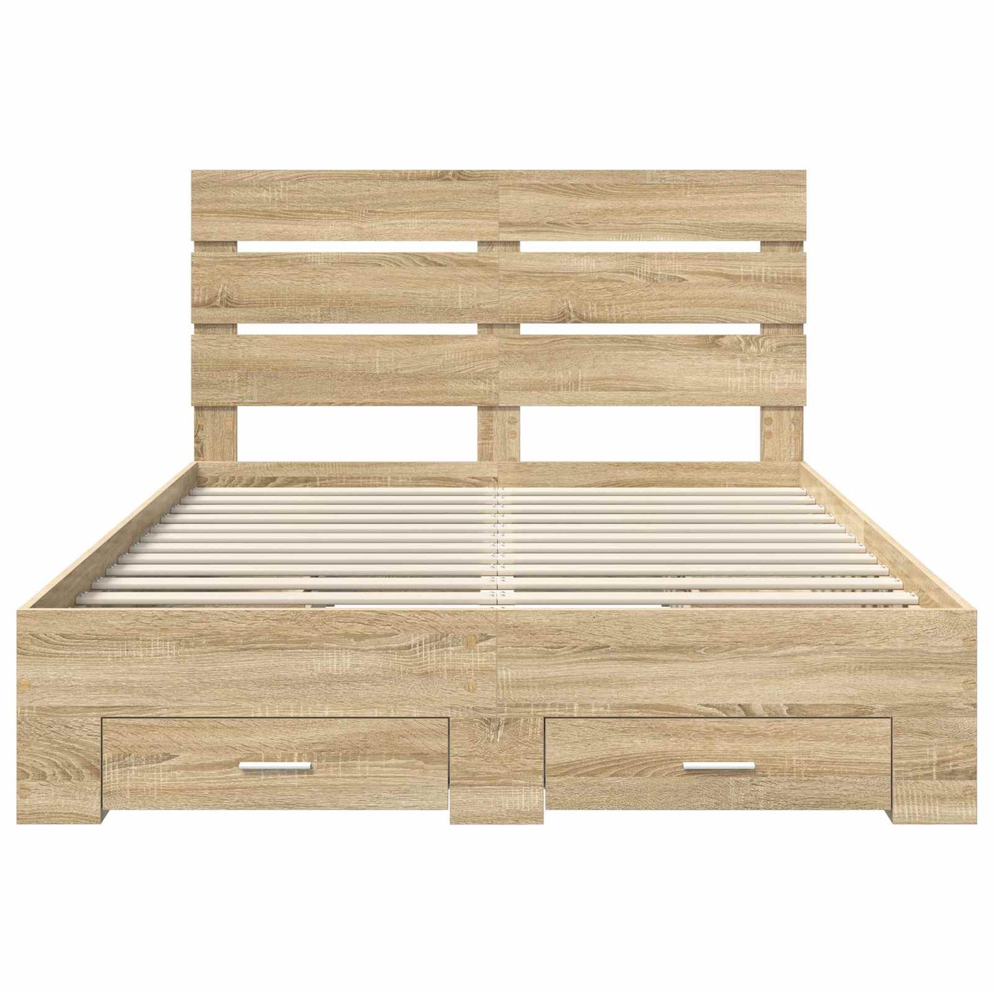 Sengestamme med skuff Sonoma eik 140 x 190 cm Konstruert tre