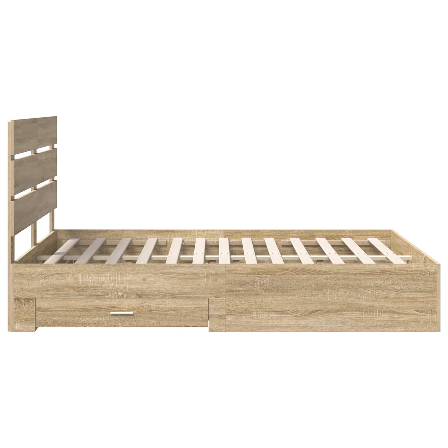 Sengestamme med skuff Sonoma eik 140 x 190 cm Konstruert tre