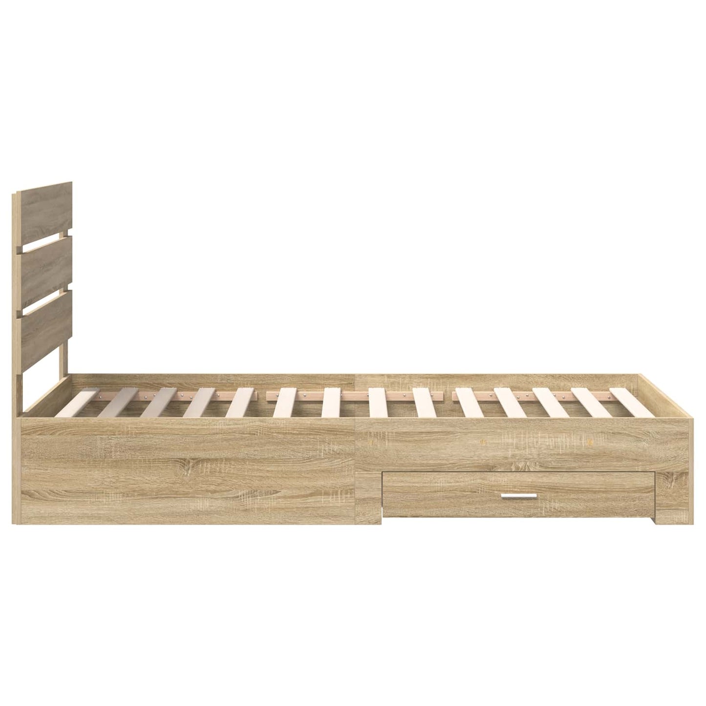 Sengestamme med skuff Sonoma eik 100 x 200 cm Konstruert tre