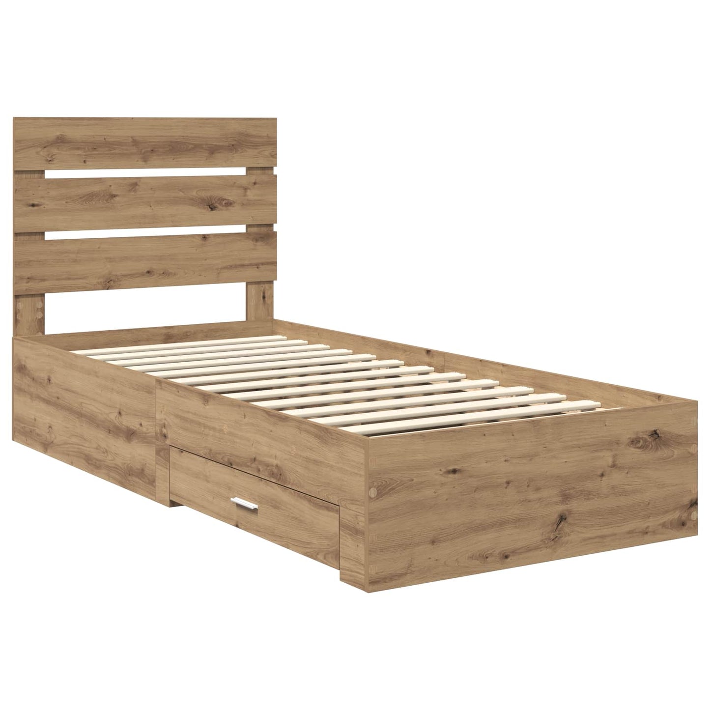 Sengestamme med skuff Artisan Eik 100 x 200 cm Konstruert tre