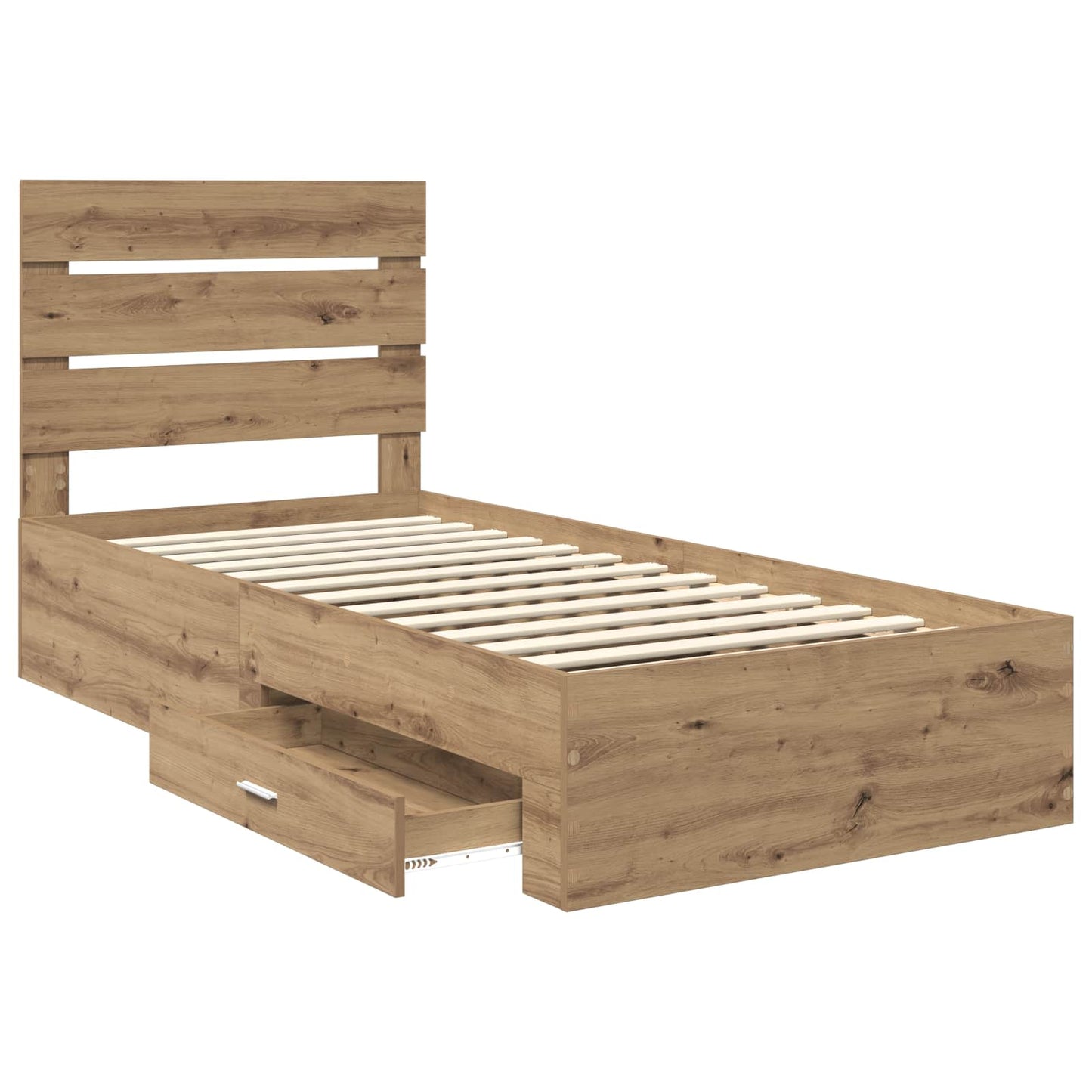 Sengestamme med skuff Artisan Eik 100 x 200 cm Konstruert tre