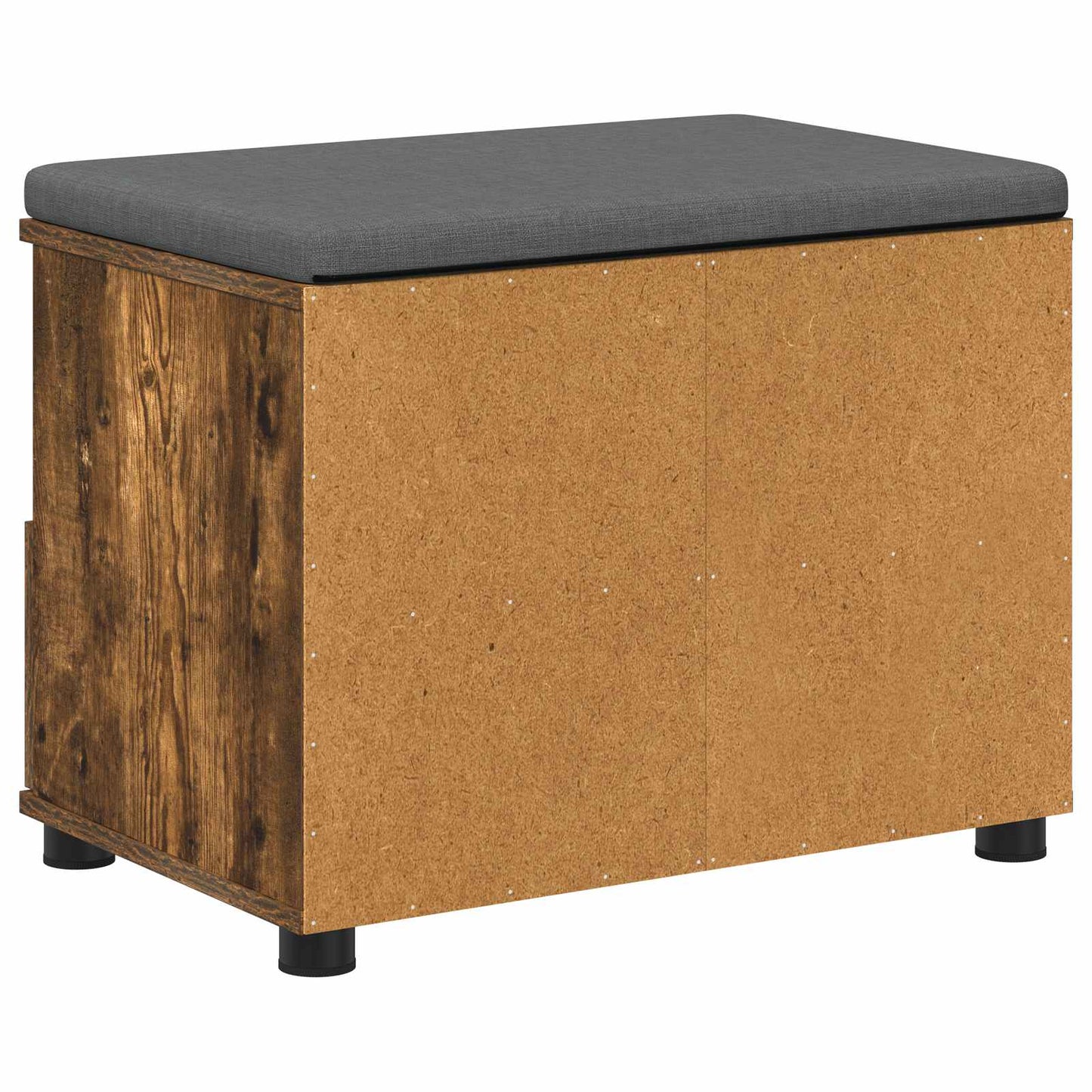 Gangbenk Røkt Eik 60 x 38 x 46 cm Konstruert treverk og stoff