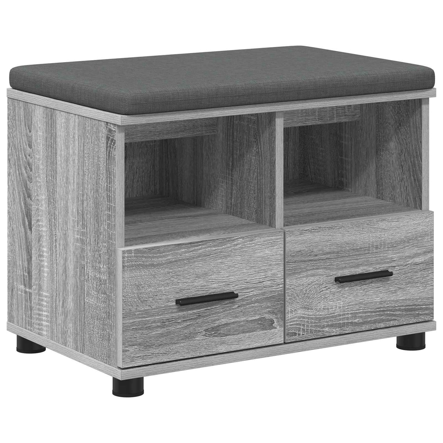 Gangbenk Grå Sonoma 60 x 38 x 46 cm Konstruert treverk og stoff