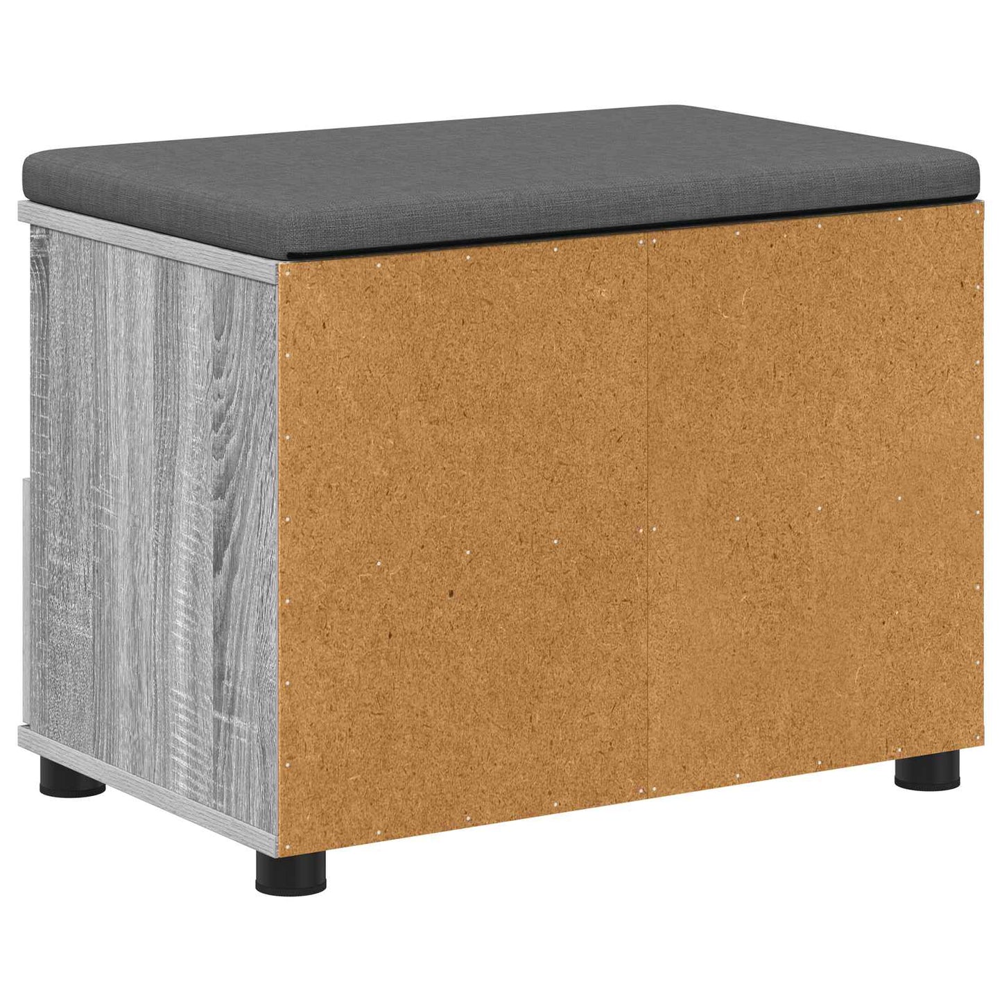 Gangbenk Grå Sonoma 60 x 38 x 46 cm Konstruert treverk og stoff