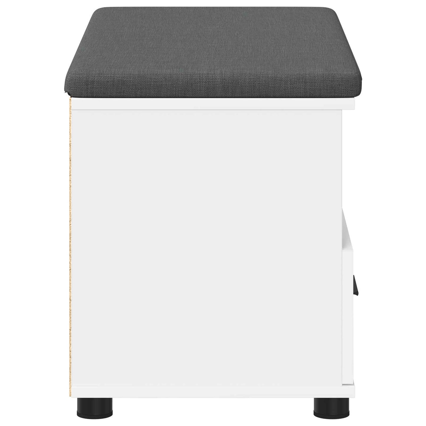 Gangbenk Hvit 80 x 38 x 46 cm Konstruert treverk og stoff