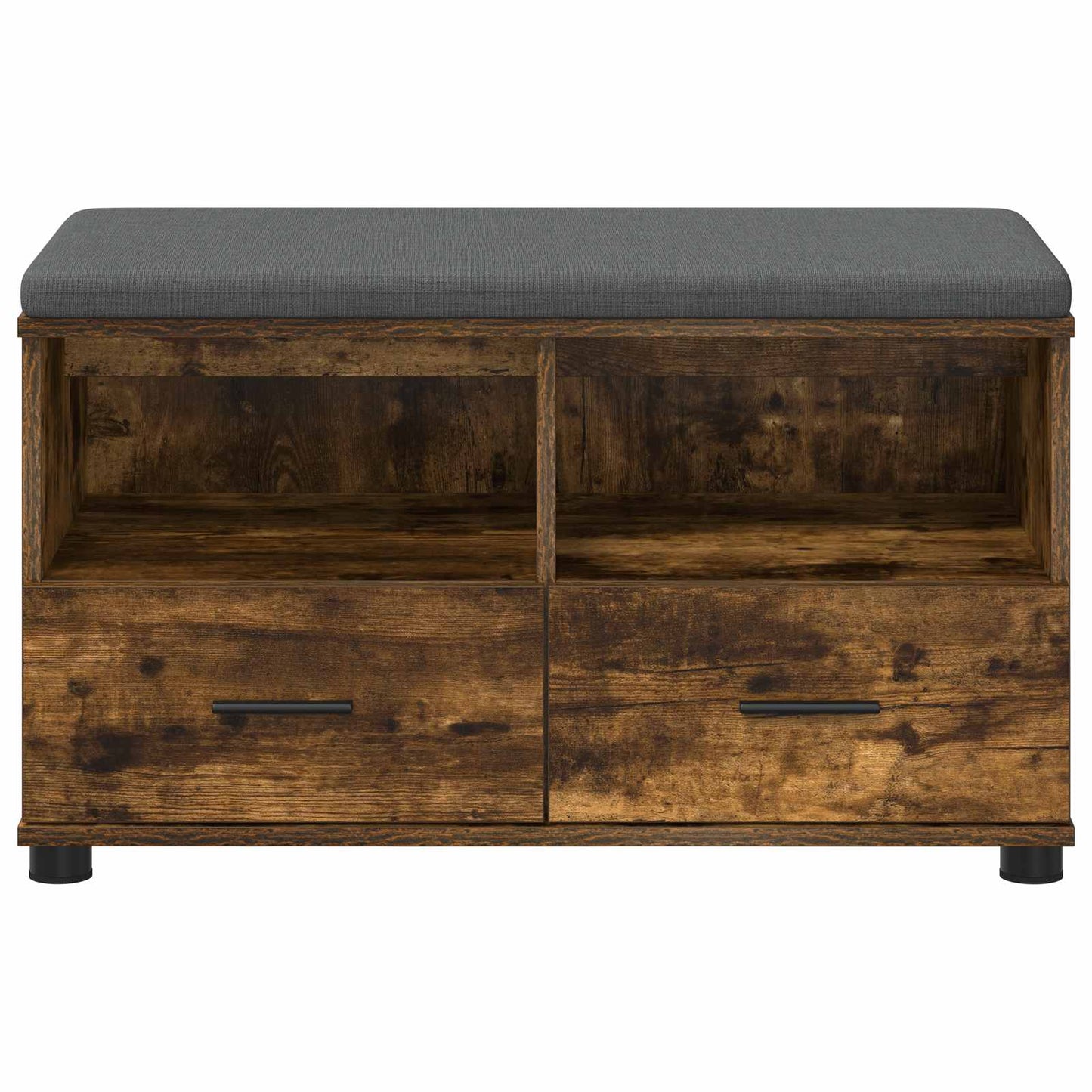 Gangbenk Røkt Eik 80 x 38 x 46 cm Konstruert treverk og stoff