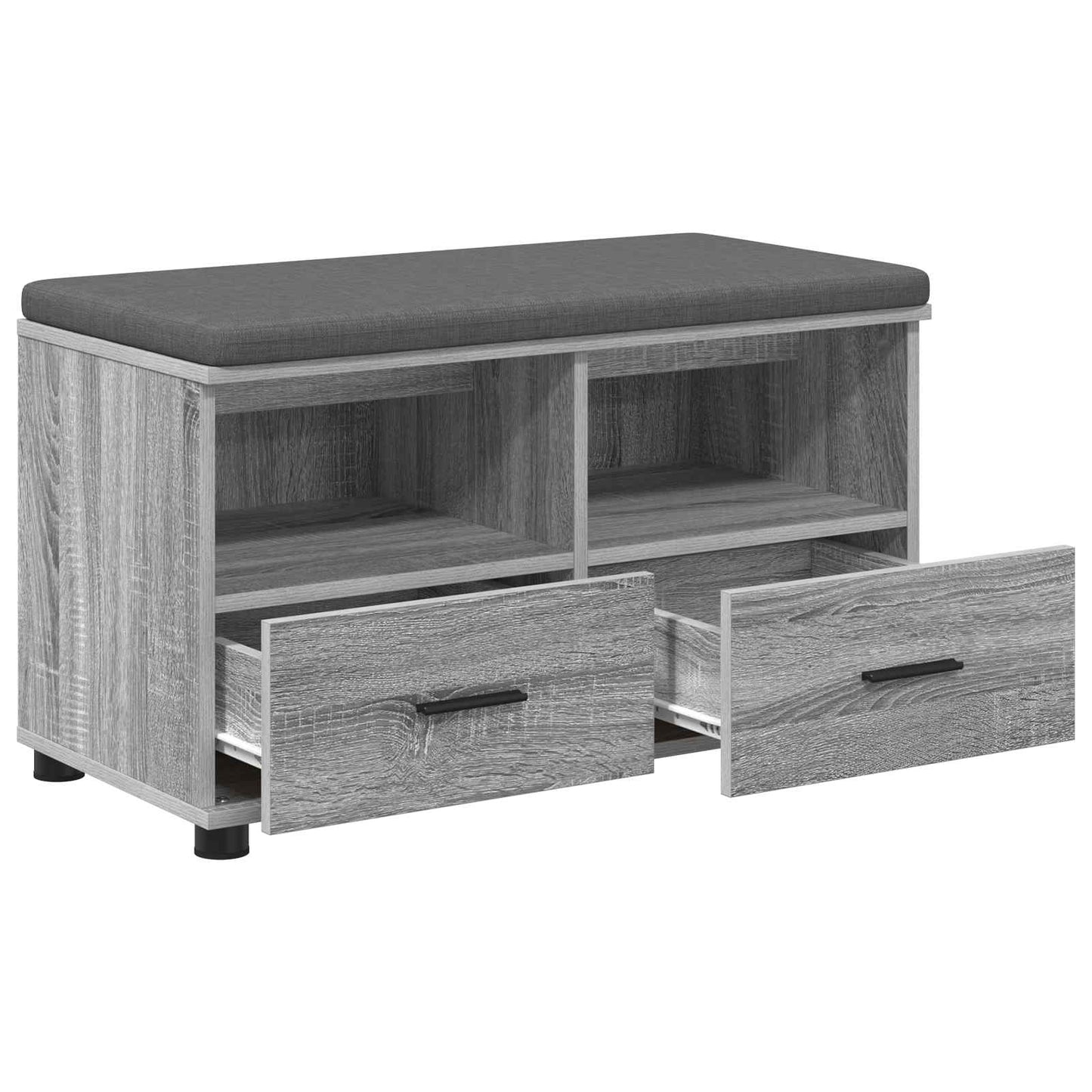 Gangbenk Grå Sonoma 80 x 38 x 46 cm Konstruert treverk og stoff