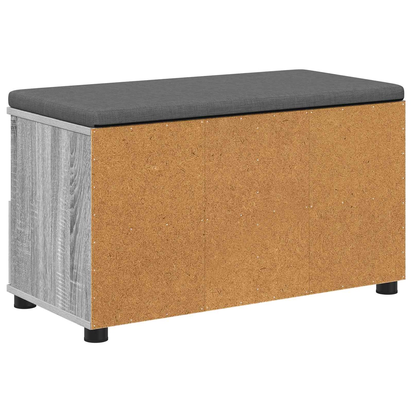 Gangbenk Grå Sonoma 80 x 38 x 46 cm Konstruert treverk og stoff