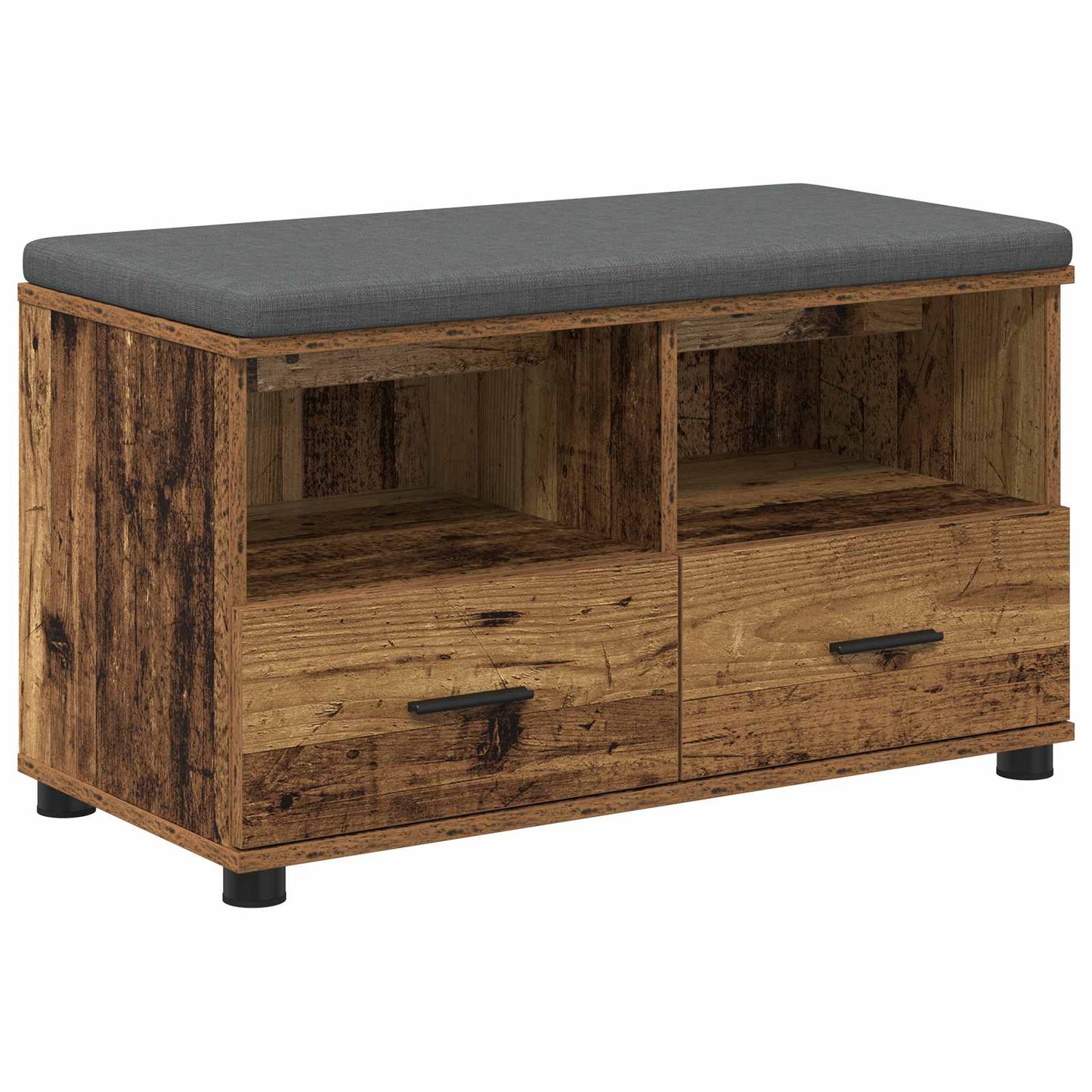 Gangbenk med pute med skuff Gammelt tre 80 x 38 x 46 cm