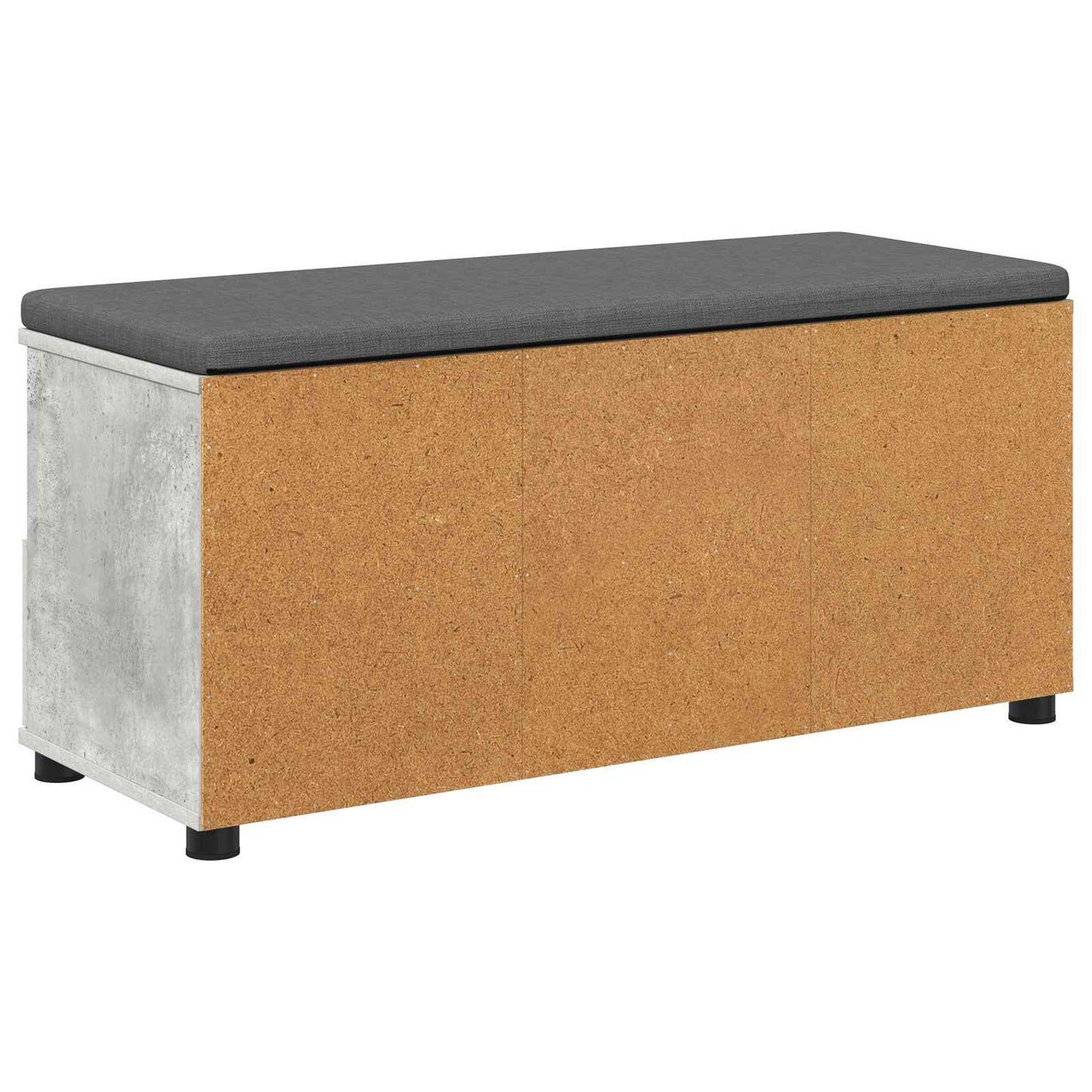 Gangbenk BetongGrå 100 x 38 x 46 cm Konstruert treverk og stoff
