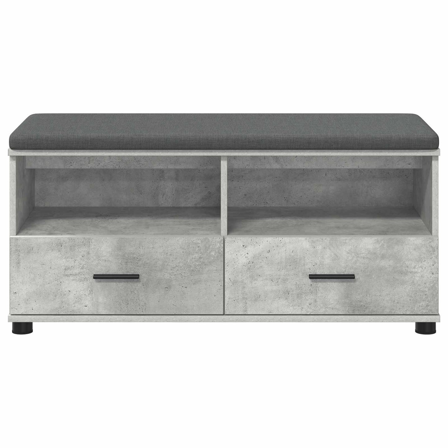 Gangbenk BetongGrå 100 x 38 x 46 cm Konstruert treverk og stoff