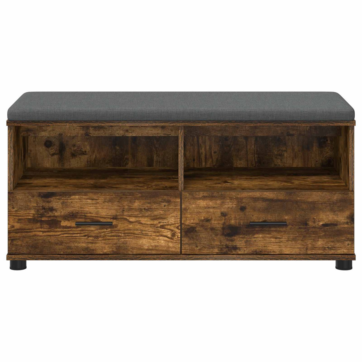 Gangbenk Røkt Eik 100 x 38 x 46 cm Konstruert treverk og stoff