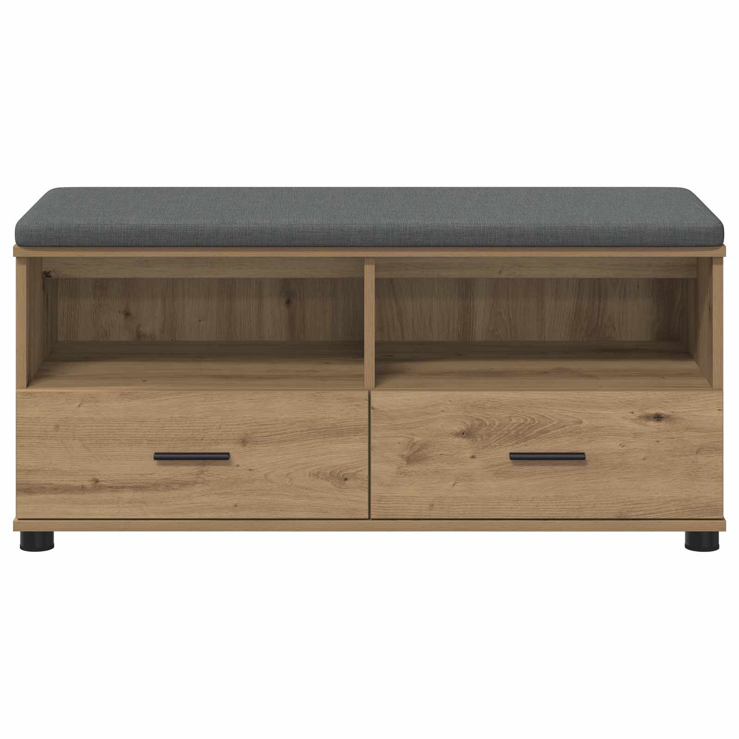 Gangbenk med pute med skuff Artisan Eik 100 x 38 x 46 cm