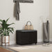 Gangbenk Svart Eik 60 x 38 x 46 cm Konstruert treverk og stoff