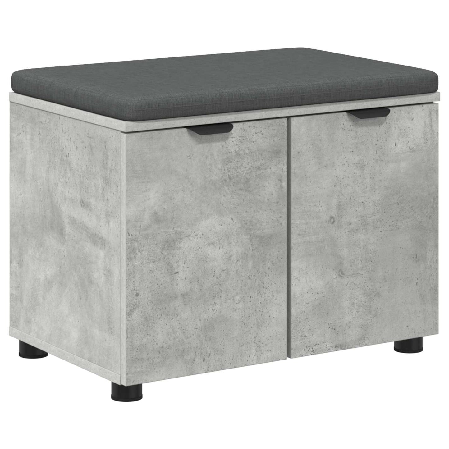 Gangbenk BetongGrå 60 x 38 x 46 cm Konstruert treverk og stoff