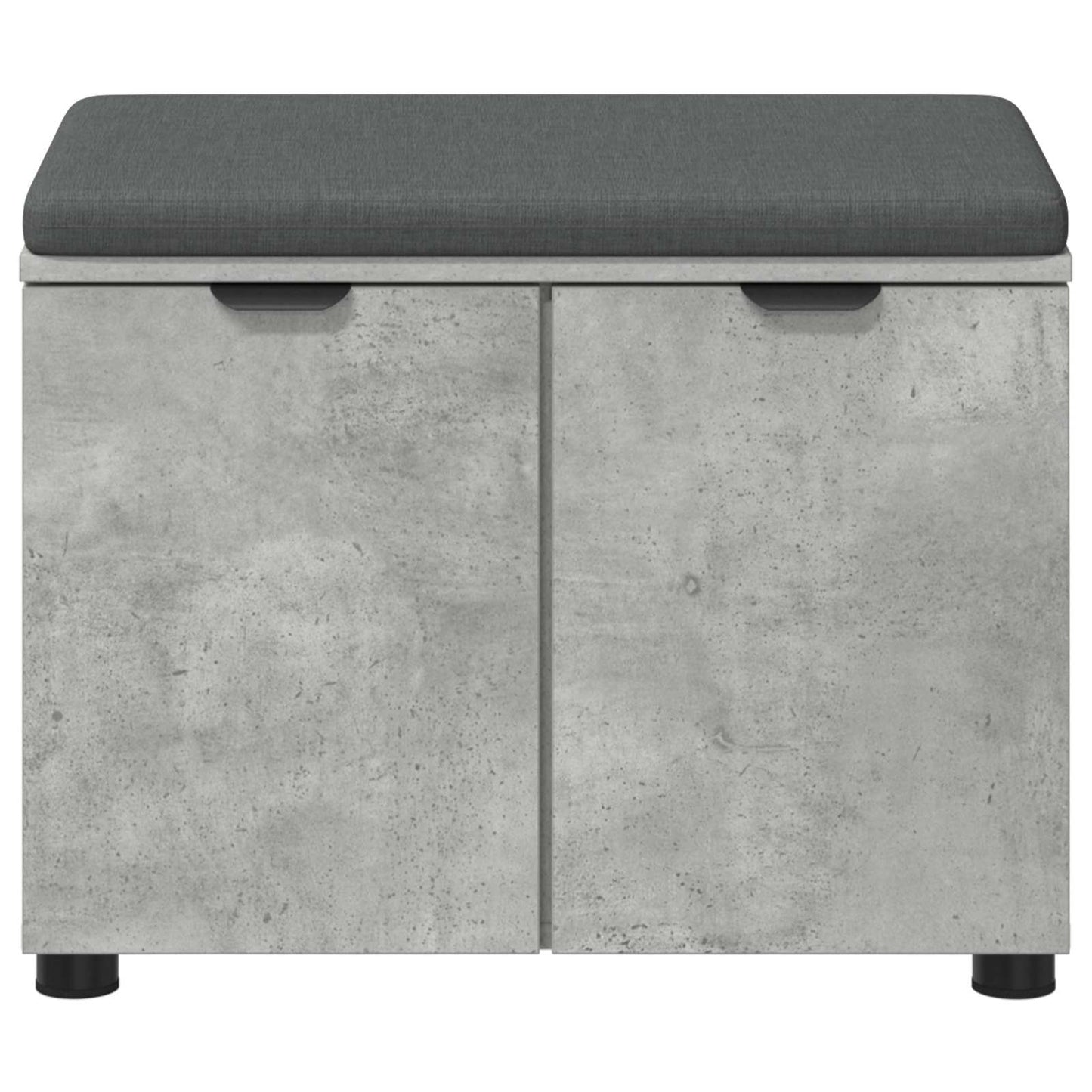Gangbenk BetongGrå 60 x 38 x 46 cm Konstruert treverk og stoff
