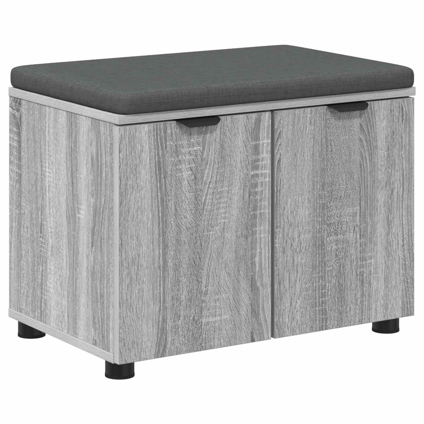 Gangbenk Grå Sonoma 60 x 38 x 46 cm Konstruert treverk og stoff