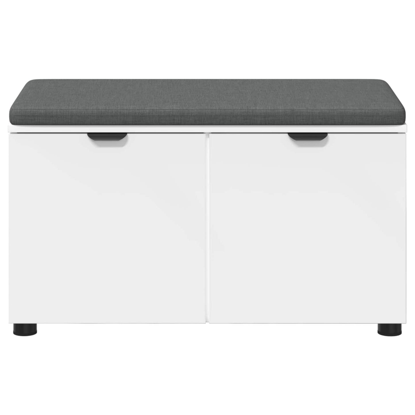Gangbenk Hvit 80 x 38 x 46 cm Konstruert treverk og stoff