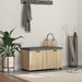 Gangbenk Sonoma eik 80 x 38 x 46 cm Konstruert treverk og stoff