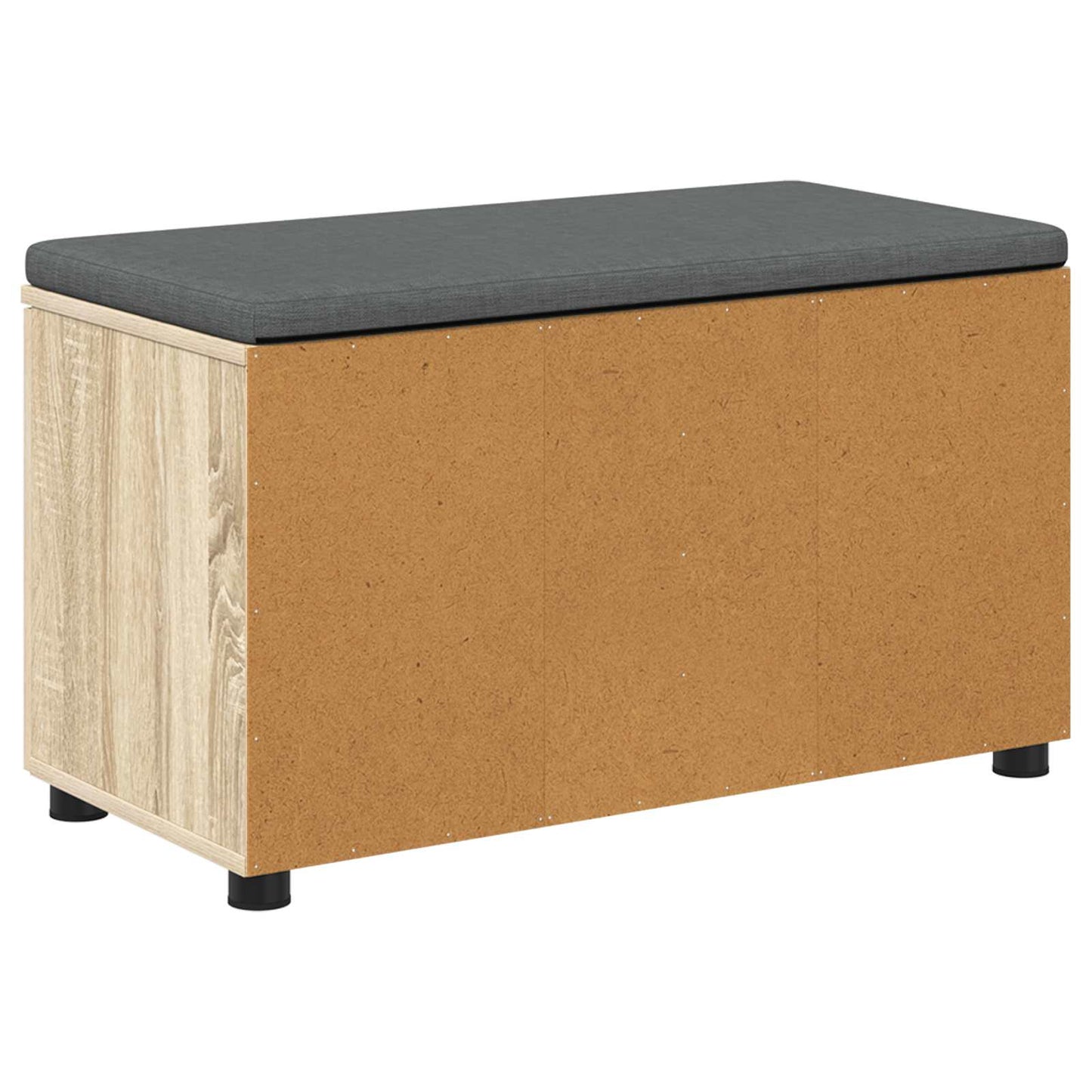 Gangbenk Sonoma eik 80 x 38 x 46 cm Konstruert treverk og stoff