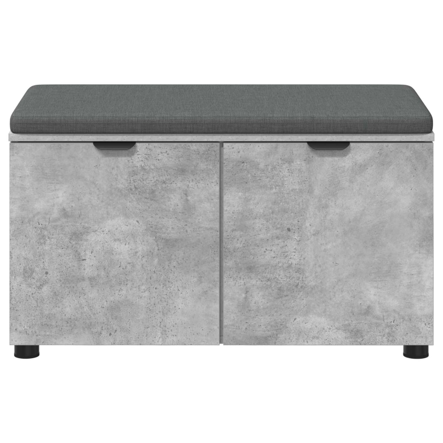 Gangbenk BetongGrå 80 x 38 x 46 cm Konstruert treverk og stoff