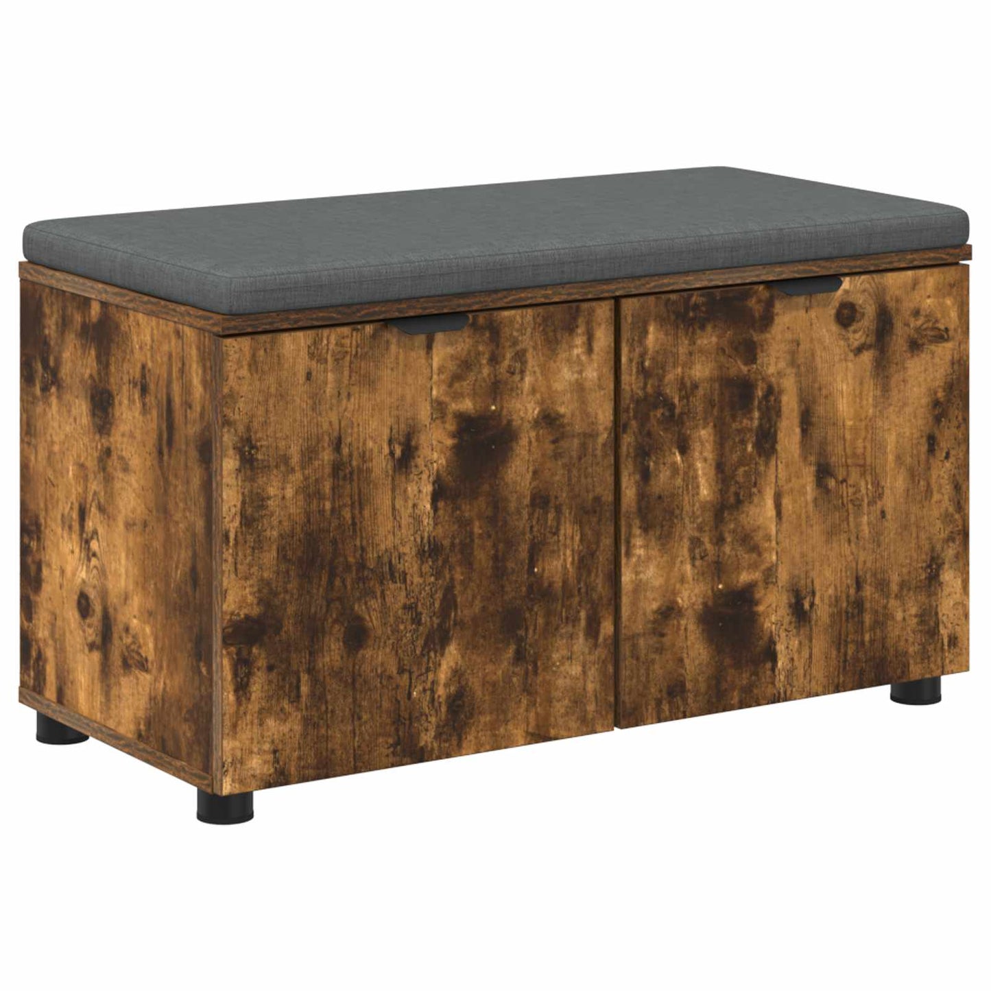 Gangbenk Røkt Eik 80 x 38 x 46 cm Konstruert treverk og stoff