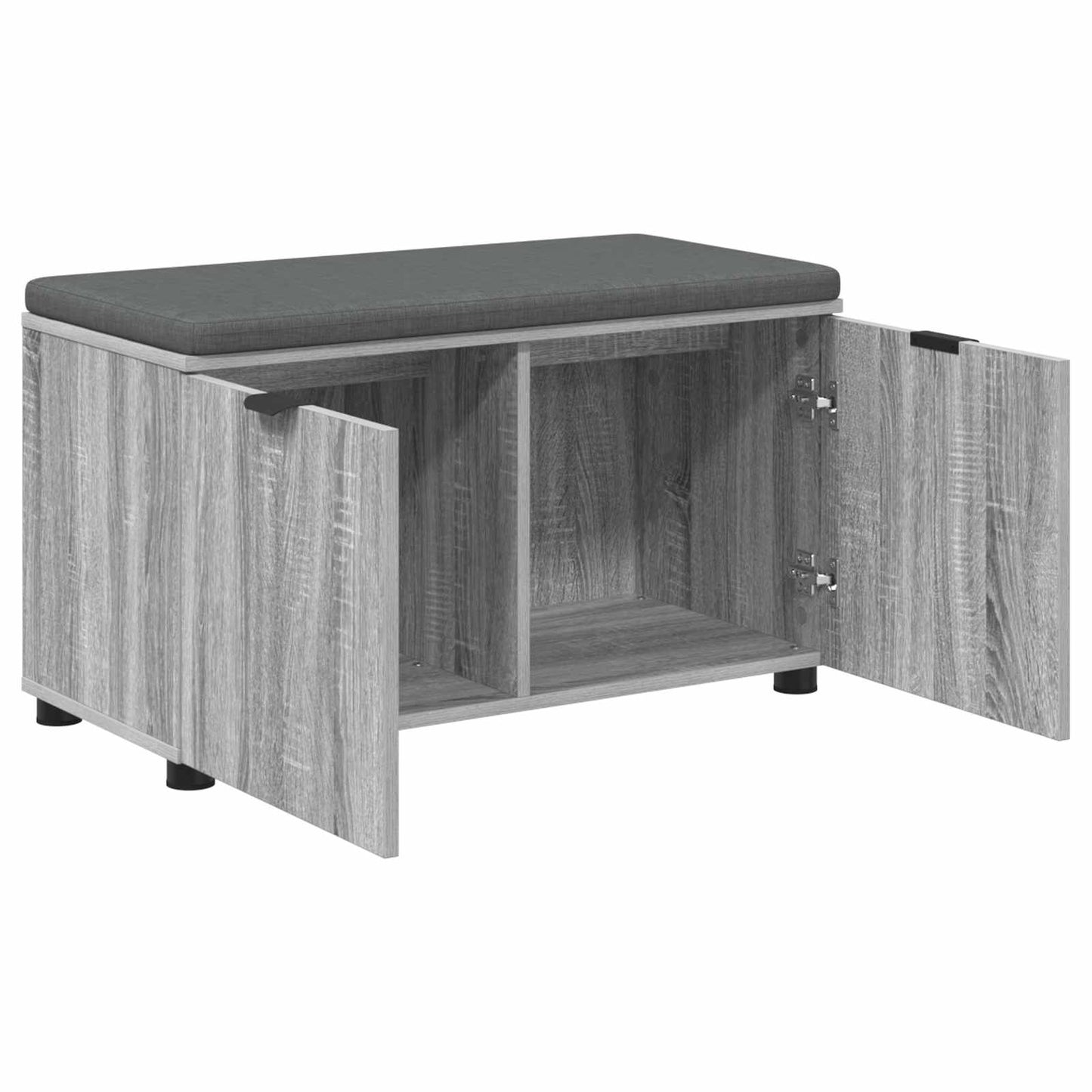 Gangbenk Grå Sonoma 80 x 38 x 46 cm Konstruert treverk og stoff