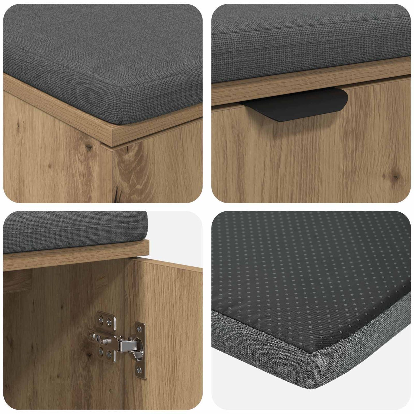 Gangbenk Artisan Eik 80 x 38 x 46 cm