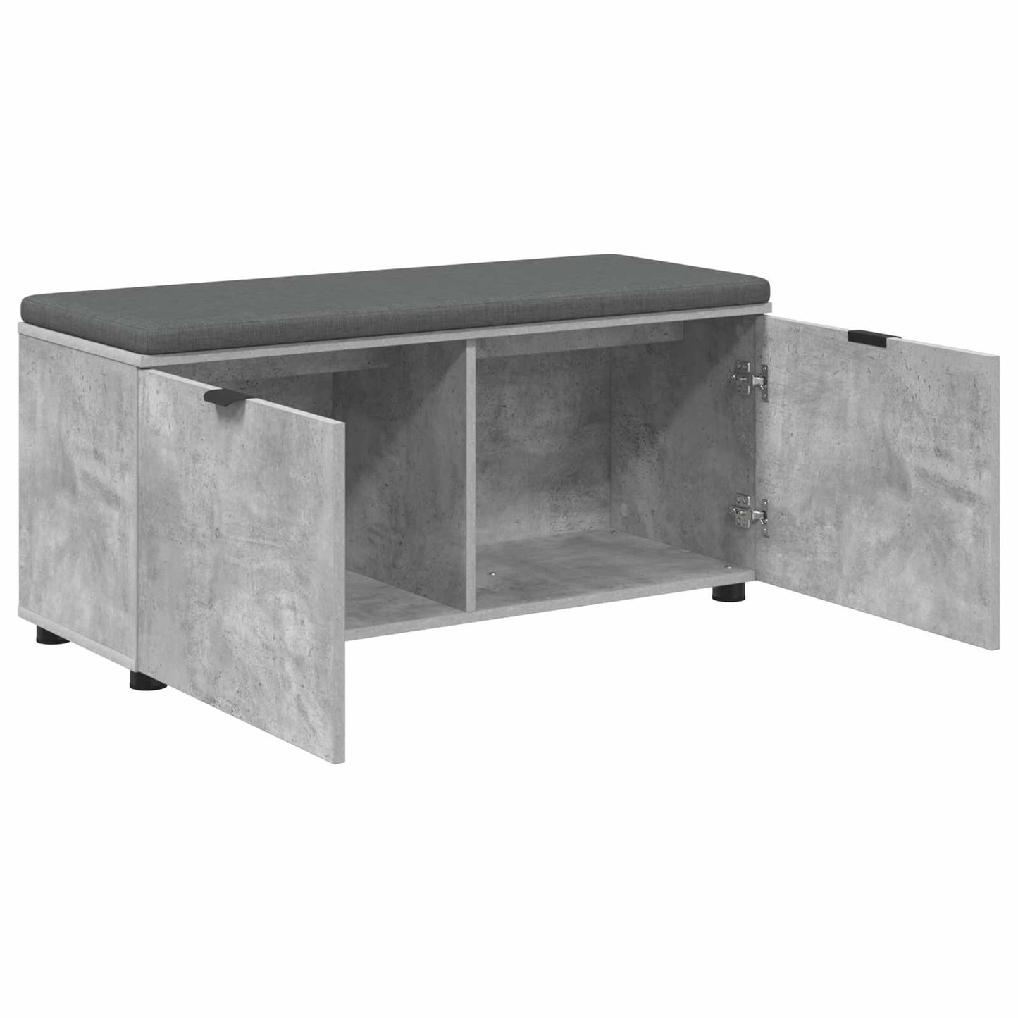 Gangbenk BetongGrå 100 x 38 x 46 cm Konstruert treverk og stoff