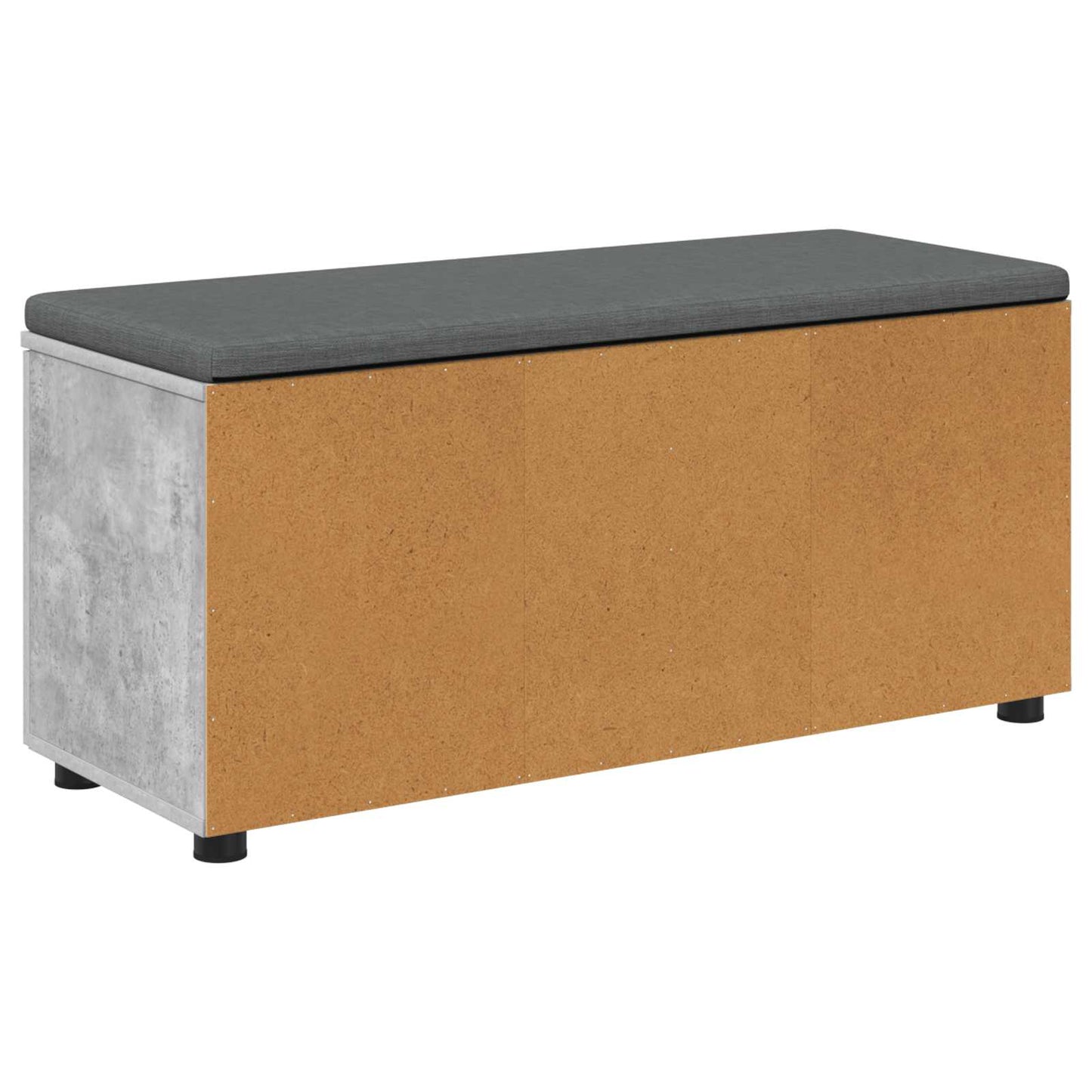 Gangbenk BetongGrå 100 x 38 x 46 cm Konstruert treverk og stoff