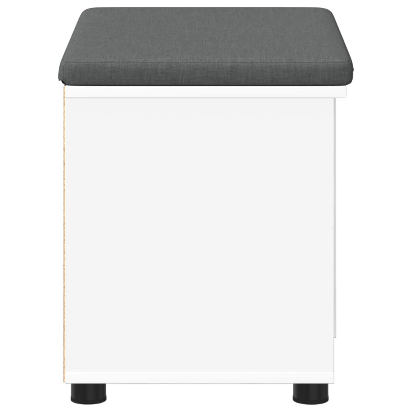Gangbenk Hvit 60 x 38 x 46 cm Konstruert treverk og stoff