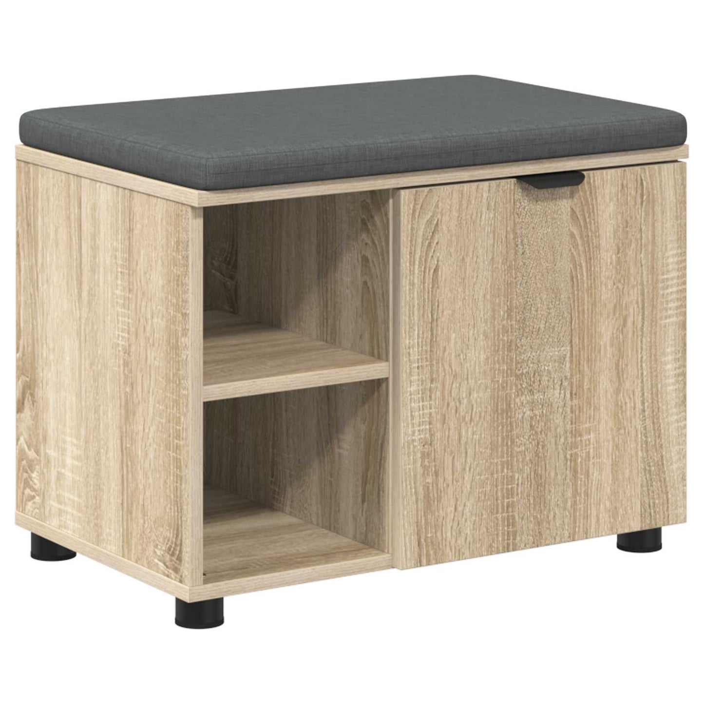 Gangbenk Sonoma eik 60 x 38 x 46 cm Konstruert treverk og stoff