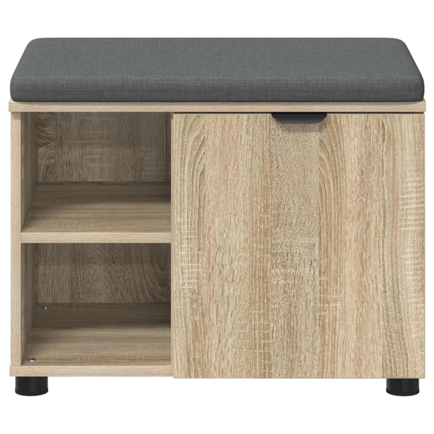 Gangbenk Sonoma eik 60 x 38 x 46 cm Konstruert treverk og stoff
