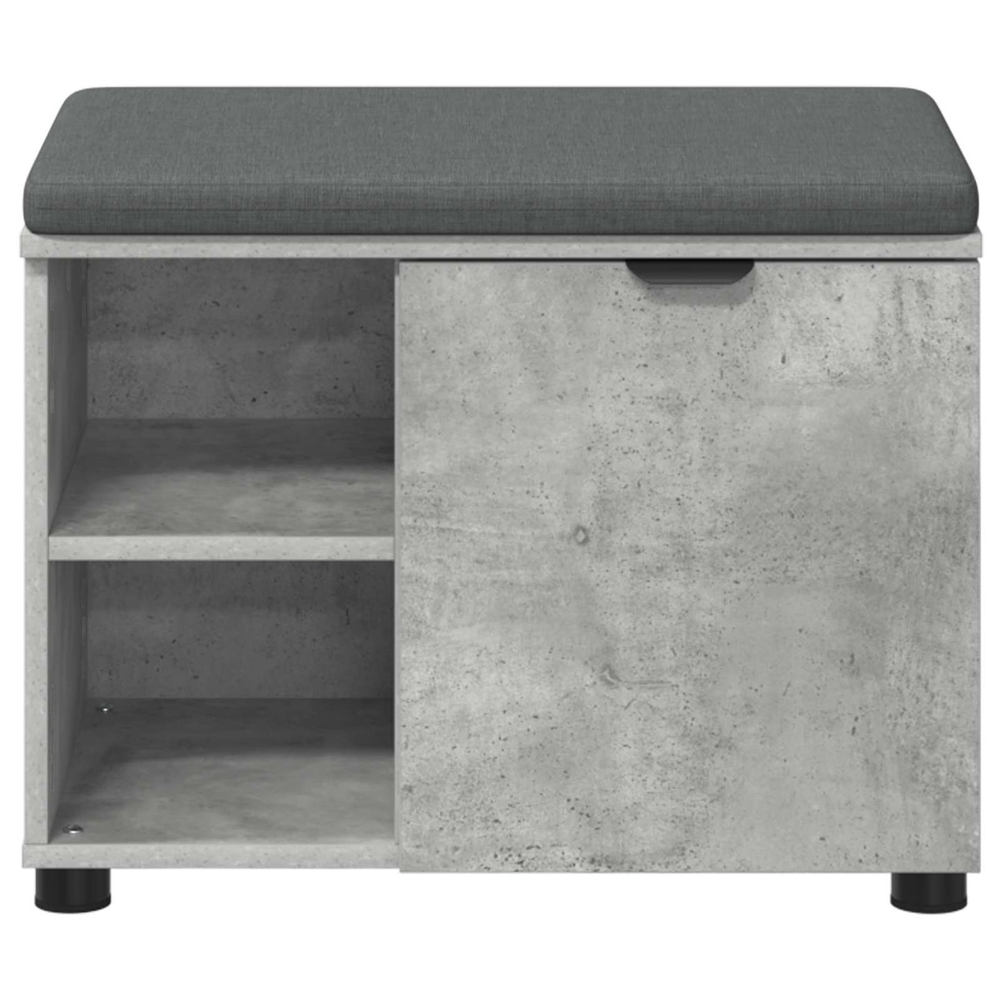 Gangbenk BetongGrå 60 x 38 x 46 cm Konstruert treverk og stoff